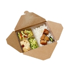 جعبه کاغذ یکبار مصرف ناهار بسته بندی مواد غذایی جعبه کاغذ کرافت