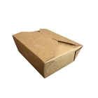 جعبه کاغذ یکبار مصرف ناهار بسته بندی مواد غذایی جعبه کاغذ کرافت