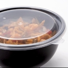 ظروف بیرون انداز یکبار مصرف مشکی 48 اونس ظروف غذای پلاستیکی باز آسان