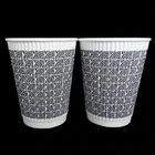 لوگوی چاپ شده فنجان قهوه کاغذ یکبار مصرف کاغذ یکبار مصرف چاپ فلکسو قابل بازیافت