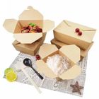 جعبه های شیرینی چاپ شده مخصوص سالاد ، مقاوم در برابر چربی ، کاغذ درجه یک مواد غذایی
