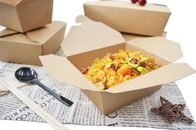 جعبه های شیرینی چاپ شده مخصوص سالاد ، مقاوم در برابر چربی ، کاغذ درجه یک مواد غذایی