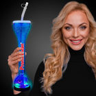 900ml Clear Party LED Yard Cup Cocktail PET Slush Ice Cup 40cm ارتفاع