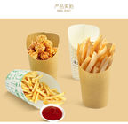Grease Proof Takeout Fries لیوان کاغذی یکبار مصرف 14oz 16oz OEM برای رستوران ها