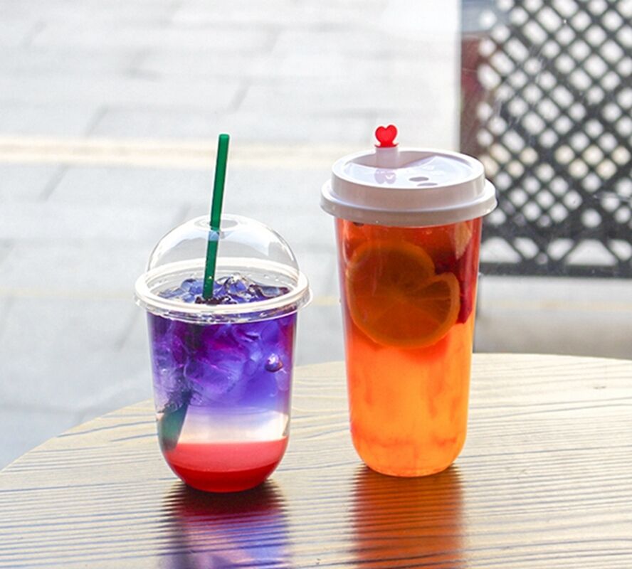 فنجان های پلاستیکی یکبار مصرفی با سطح صاف جعبه لوله کشی مناسب برای رویدادهای غذاخوری مهمانی ها و دفتر