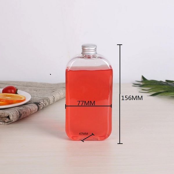 بطری های نوشیدنی پلاستیکی چای درجه یک از مواد غذایی 500 میلی لیتر Bpa طرح تزئینی رایگان