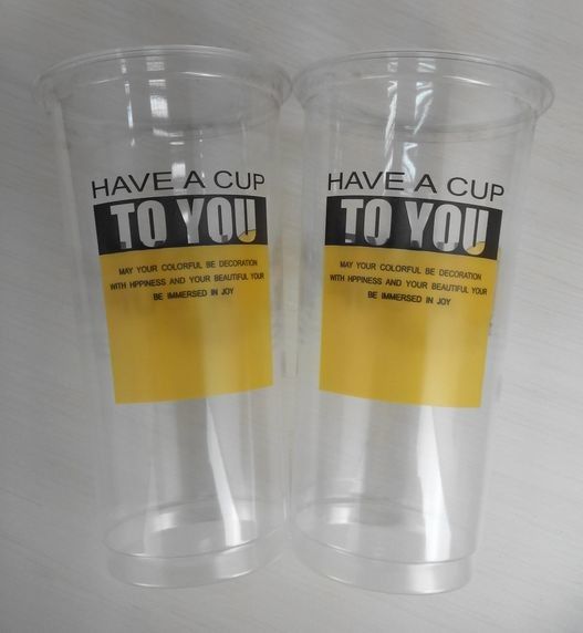 PET 500ml 16oz Bubble Tea Plastic Cups Forming Injection Forming Injection